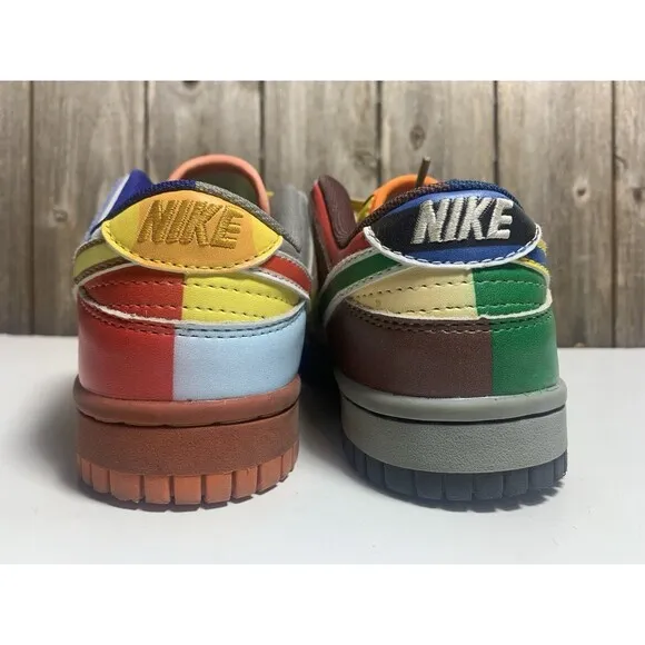 Nike Dunk What The Mario (GS) Size 3Y - DH0952-100 Super Mario Shoes