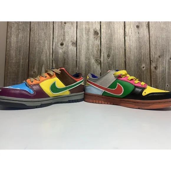 Nike Dunk What The Mario (GS) Size 3Y - DH0952-100 Super Mario Shoes
