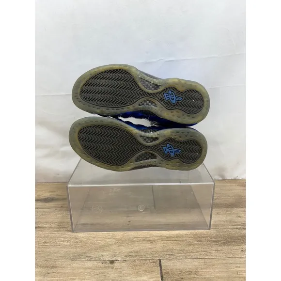 Nike Foamposite One Metallic Blue Basketball Shoes Sneakers Mens Size 9