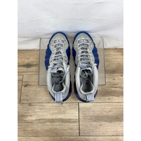Nike Foamposite One Metallic Blue Basketball Shoes Sneakers Mens Size 9