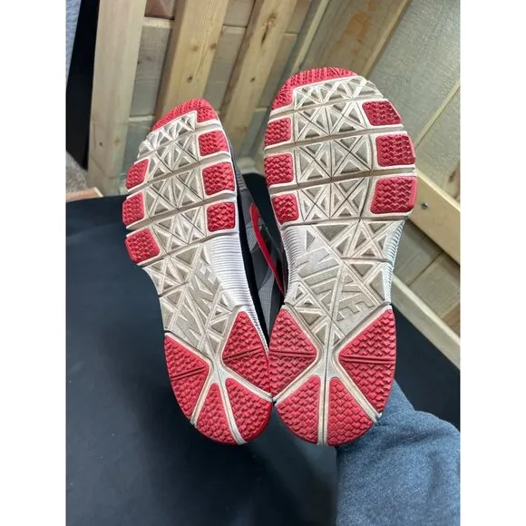 Nike Free 5.0 Mens Running Shoes Size 7.5 Gray &amp; Red Lightweight Athletic Sneake