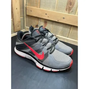 Nike Free 5.0 Mens Running Shoes Size 7.5 Gray &amp; Red Lightweight Athletic Sneake
