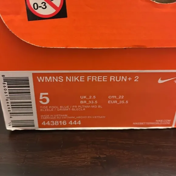 Nike Free Run 2 shoes sneakers new 443816 444 Womens Size 5