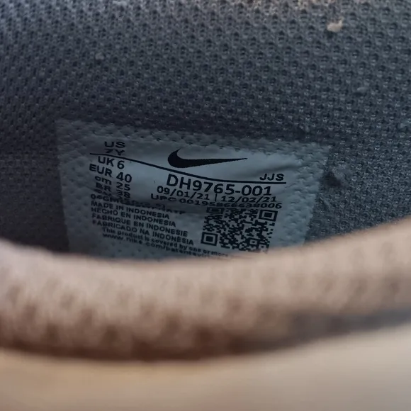 Nike Gray and White Sneakers