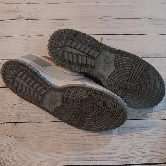Nike Gray and White Sneakers