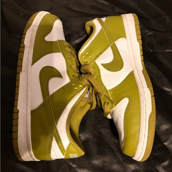 Nike Green and White Sneakers