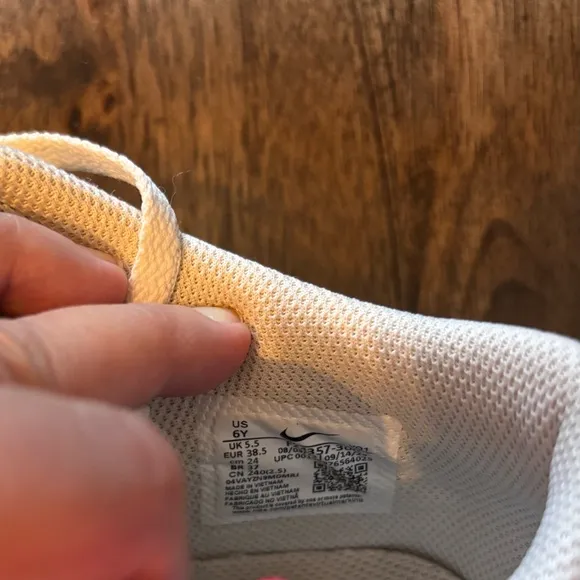 Nike Green and White Sneakers