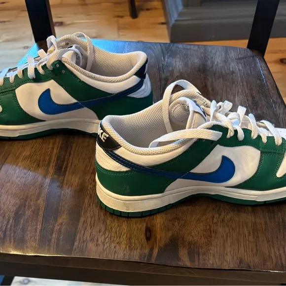 Nike Green and White Sneakers