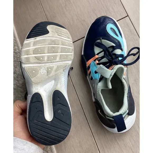 Nike Huarache E.D.G.E. GS Obsidian Topaz Mist big boys sneakers shoes 4 y youth