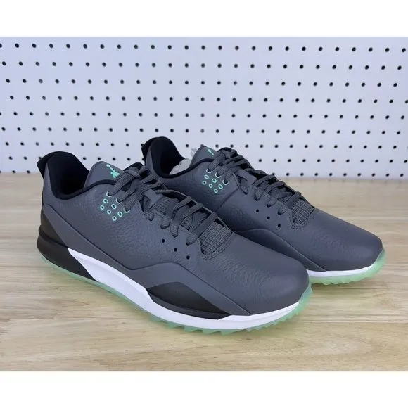 Nike Jordan ADG 3 Grey Green Glow Golf Shoes New Mens Size 8.5 / CW7242-002