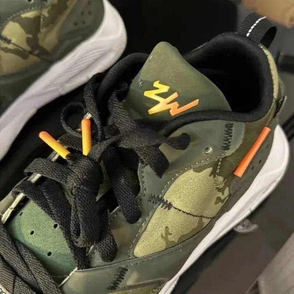 Nike Jordan Air Camouflage Sneakers with Black Laces