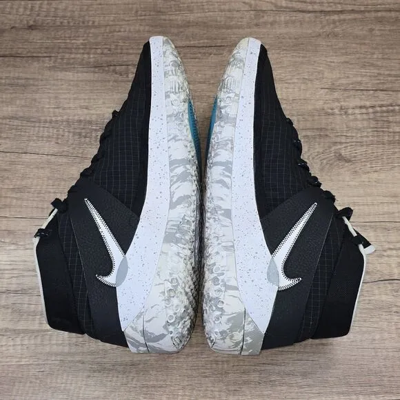 Nike KD 13 Men's Size 14 Black White Wolf Gray Sneakers (CI9948-001)