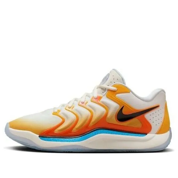 Nike KD17 FJ9487-700 Sneakers Men's US 14 White Orange Basketball Shoes TF4512