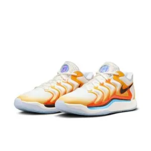 Nike KD17 FJ9487-700 Sneakers Men's US 14 White Orange Basketball Shoes TF4512