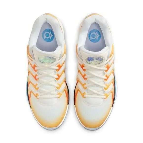 Nike KD17 FJ9487-700 Sneakers Men's US 14 White Orange Basketball Shoes TF4512
