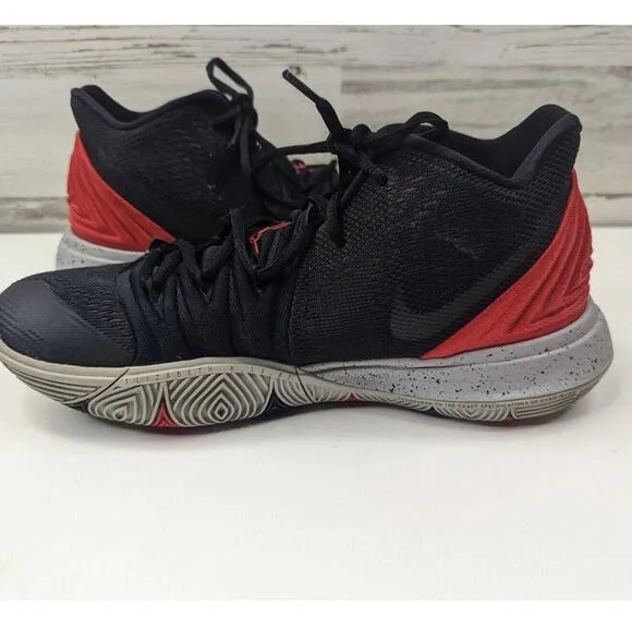 Nike Kyrie 5 Bred University Men's Black Red Size 9 Shoes Sneakers A02918-600