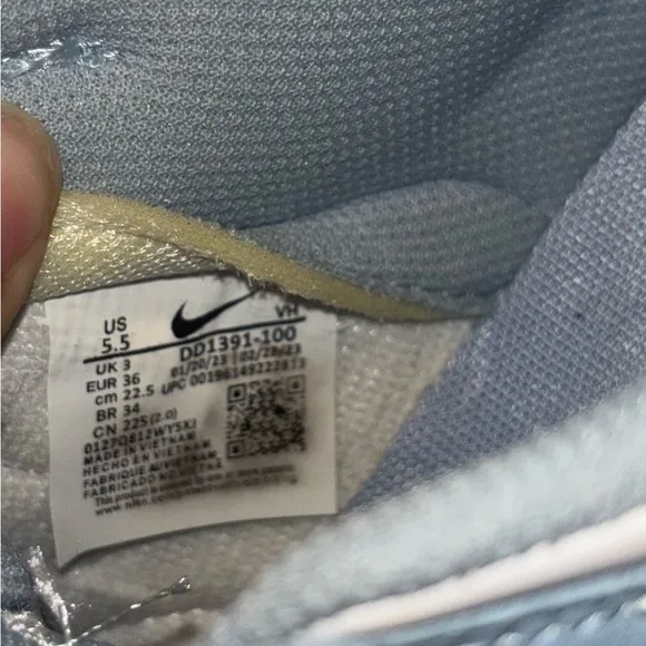 Nike Light Blue and White Sneakers