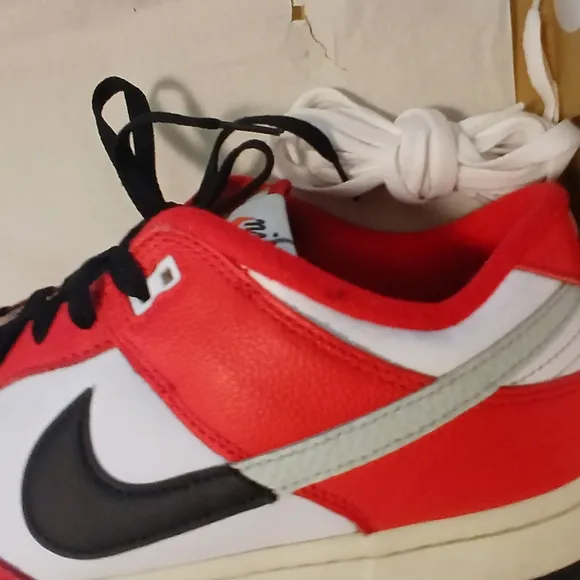 Nike Low Retro Dunks Red, Black and White Sneakers Sz 11