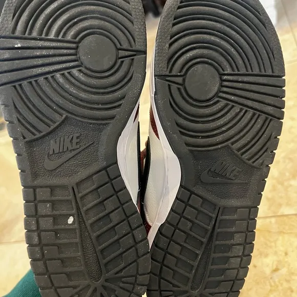 Nike Maroon and White Sneakers