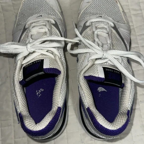 Nike Max Edge 7 White and Purple Sneakers Men’s 9