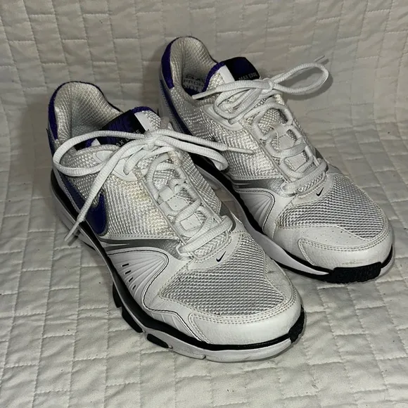 Nike Max Edge 7 White and Purple Sneakers Men’s 9