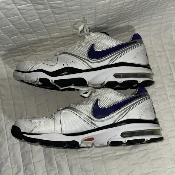 Nike Max Edge 7 White and Purple Sneakers Men’s 9