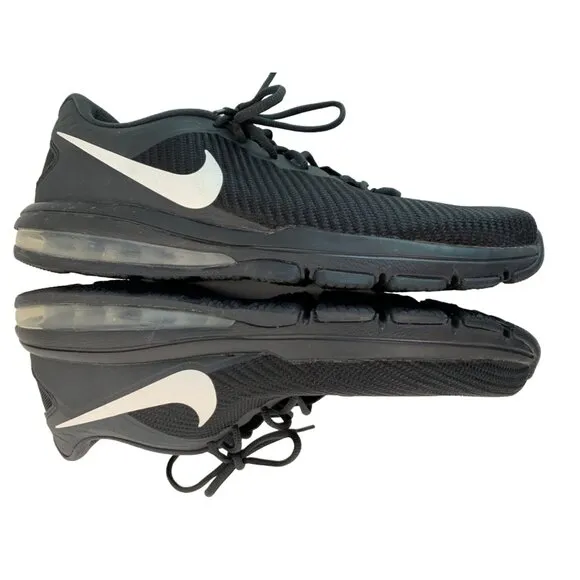 Nike Men's Air Max Full Ride TR Shoes Black Knit Size 12 EUC 569633-010 7499