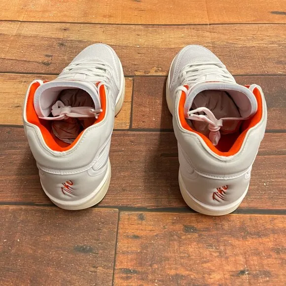 Nike Men's Air Zoom G.T. Hustle 2 &quot;White/Orange&quot; Basketball Shoes