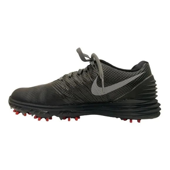 Nike Men's Lunarlon Command 2 Golf Shoes Black/Gary Size 6 Lace Up Lightweight