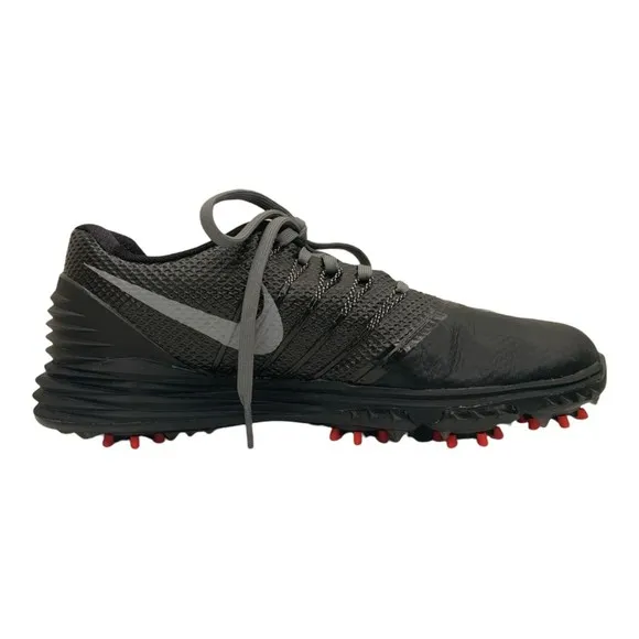 Nike Men's Lunarlon Command 2 Golf Shoes Black/Gary Size 6 Lace Up Lightweight