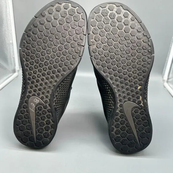 Nike Metcon 2 Men 11.5 Black Athletic Running Sneakers Lace-Up Low Top Round Toe