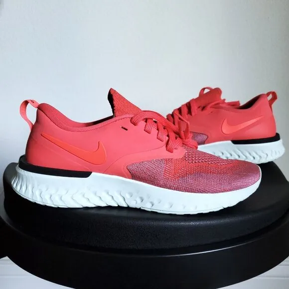 Nike Odyssey React 2 Flyknit Running Shoes in Ember Glow - Women's Size 6