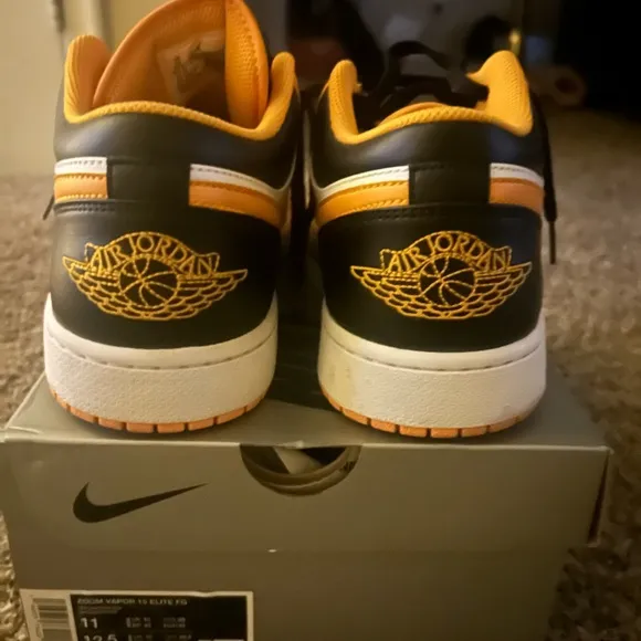 Nike Orange and Black Sneakers
