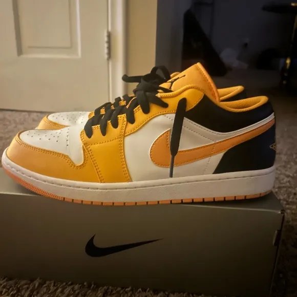 Nike Orange and Black Sneakers