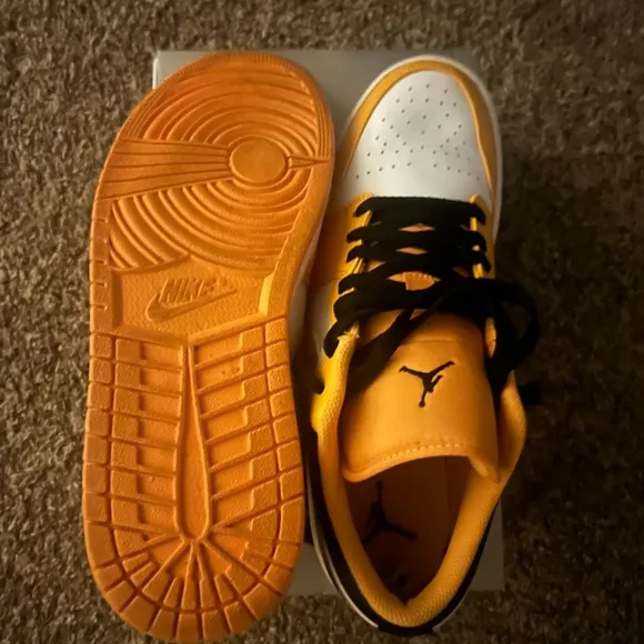 Nike Orange and Black Sneakers
