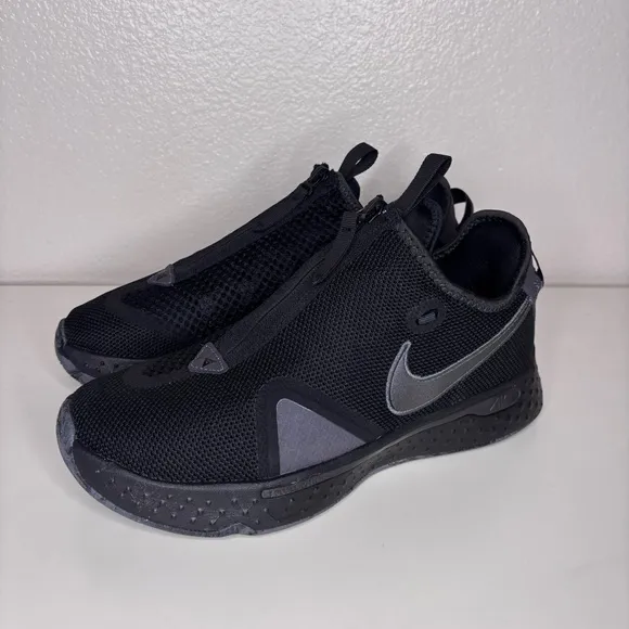 Nike‎ PG 4 Triple Black Basketball Shoes Mens Size 8.5