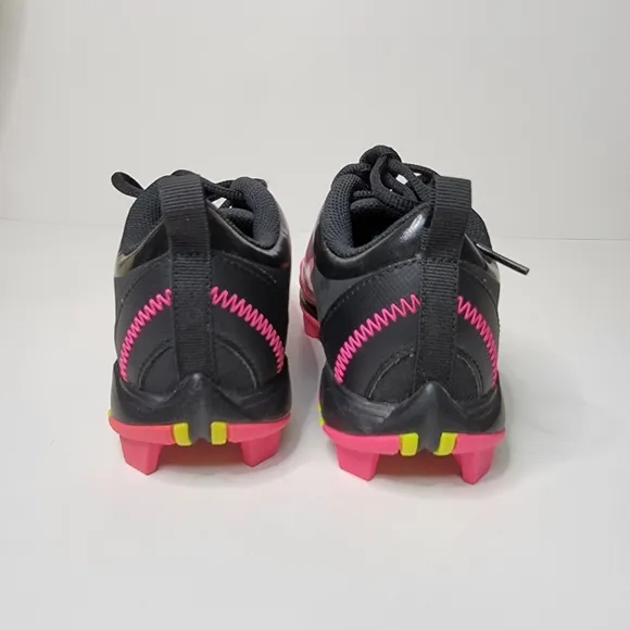 NIKE Pink and black Hyperdiamond FastFlex Softball/ soccer cleats shoes …