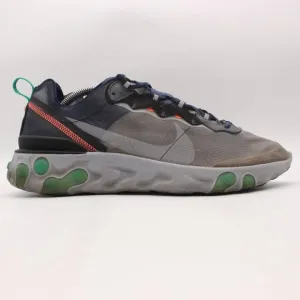 Nike React Element 87 Men's Size 11.5 Gray Running Shoes Sneakers AQ1090-005