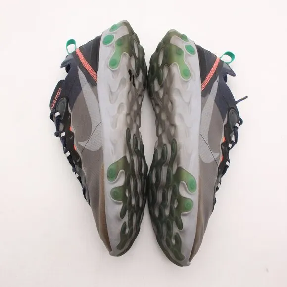 Nike React Element 87 Men's Size 11.5 Gray Running Shoes Sneakers AQ1090-005