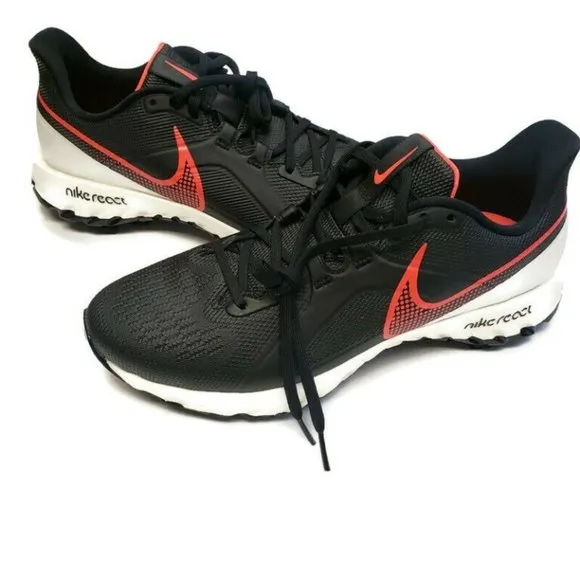Nike React Infinity Pro Golf Shoes Mens Size 8.5 Black Crimson Sail CT6620-002