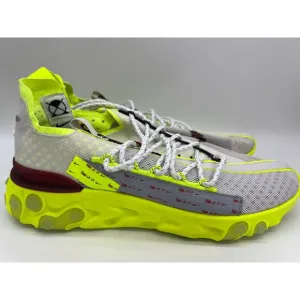 Nike React ISPA Sneakers Platinum Volt Running Shoes CT2692 002 Men's Size 9