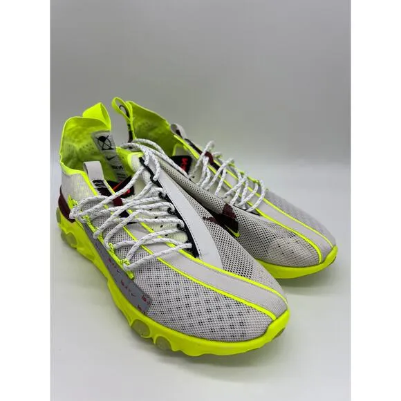 Nike React ISPA Sneakers Platinum Volt Running Shoes CT2692 002 Men's Size 9