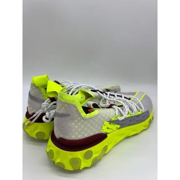 Nike React ISPA Sneakers Platinum Volt Running Shoes CT2692 002 Men's Size 9