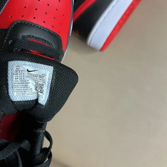 Nike Red and Black Sneakers