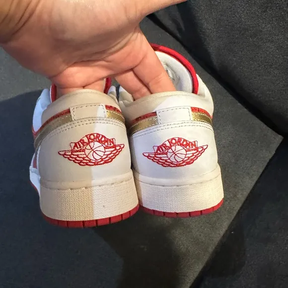 Nike Red and White Sneakers