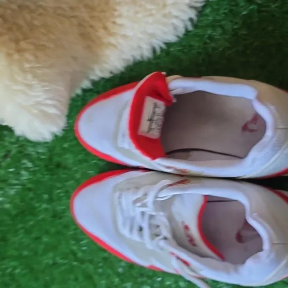 Nike Red and White Sneakers