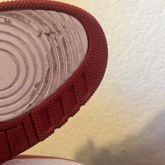 Nike Red and White Sneakers