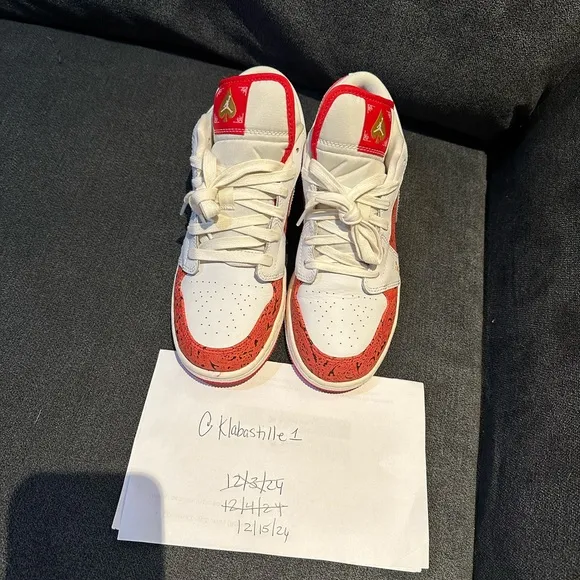 Nike Red and White Sneakers