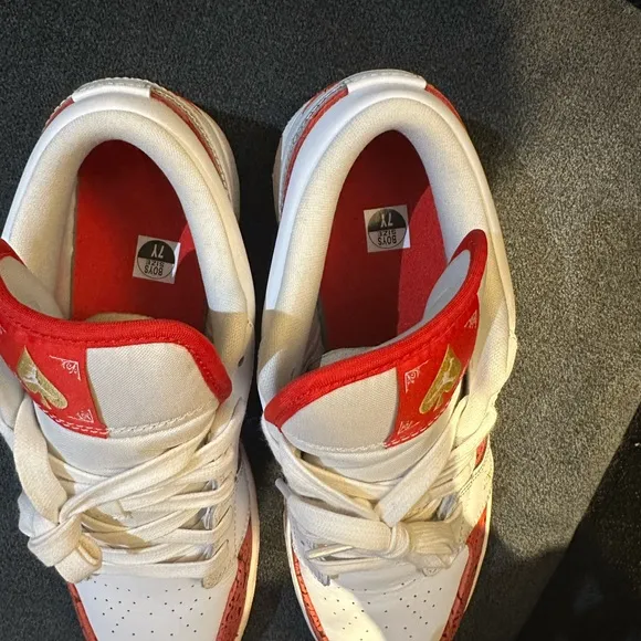 Nike Red and White Sneakers