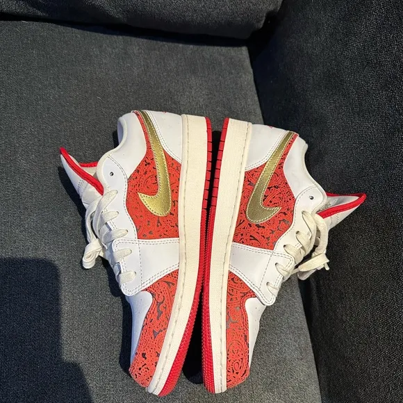 Nike Red and White Sneakers